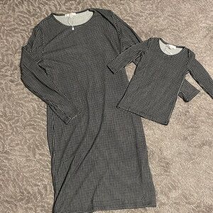 Matching Black and White Dresses